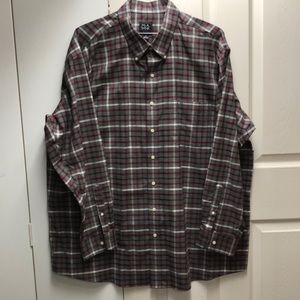 Jos A. Bank Plaid Button Down Collar Shirt